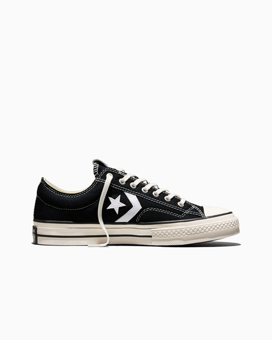 Canvas Skate Low Top Sneaker - Black/Vintage White/Black