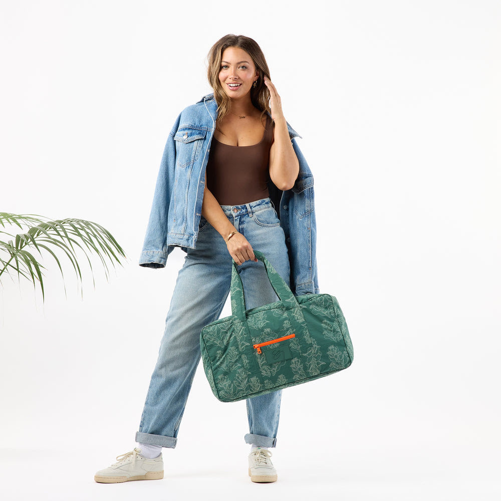 Ripstop Nylon Weekender Bag - Botanical