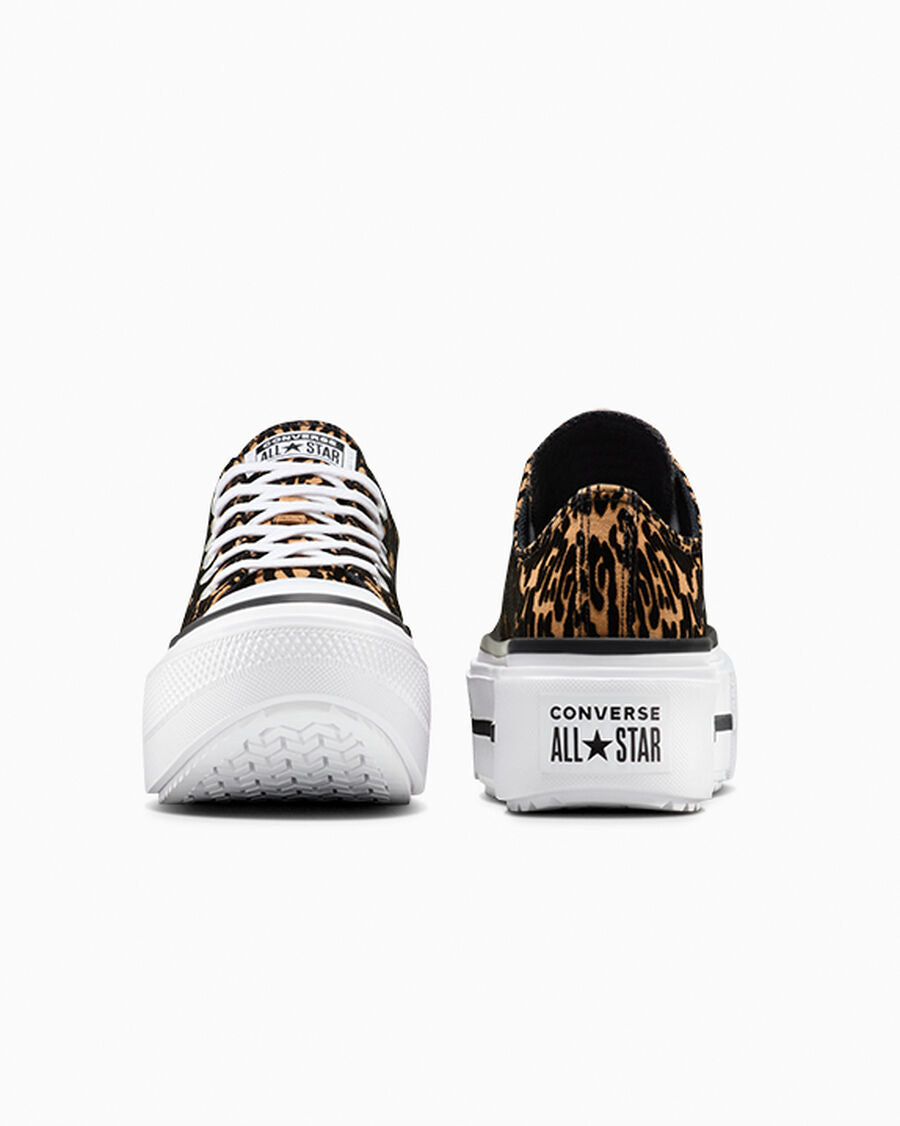 Canvas Platform Low Top Sneaker - Leopard