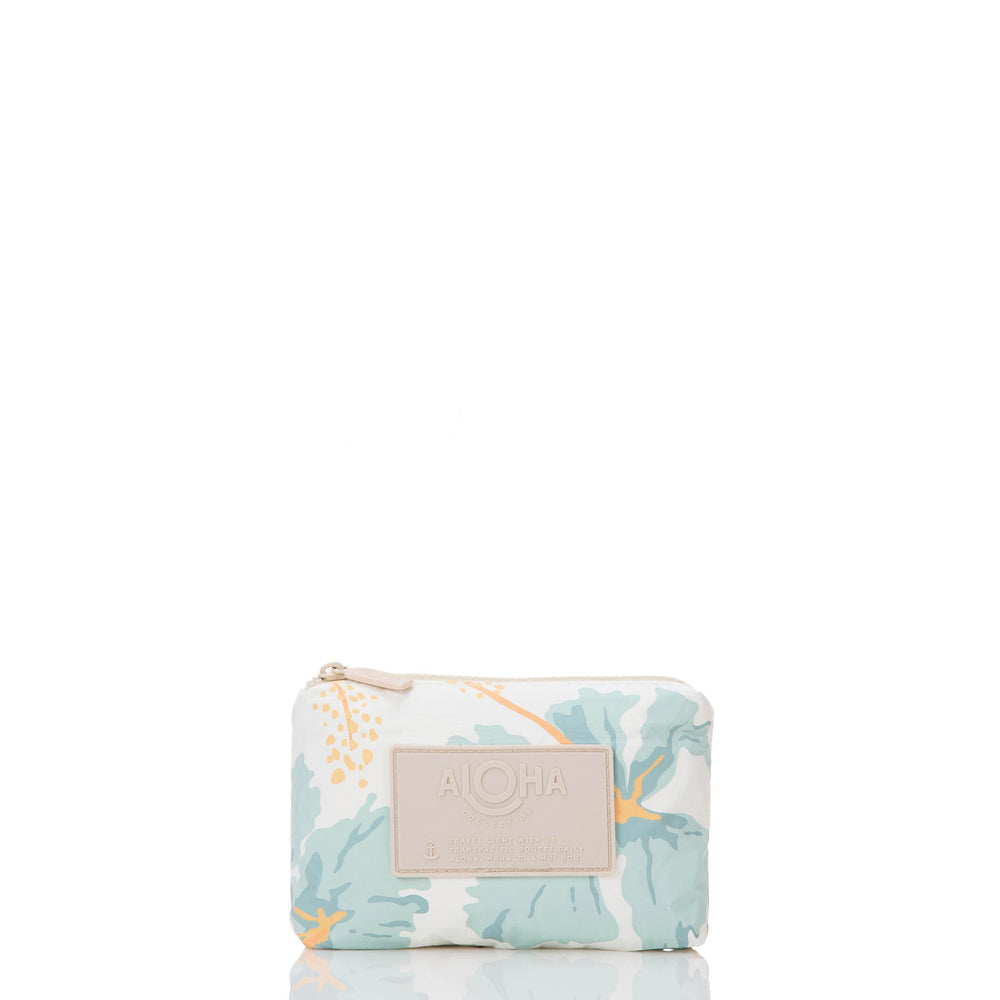 Mini Hibiscus Print Pouch