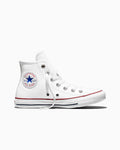 Leather High Top Sneaker - Black - White