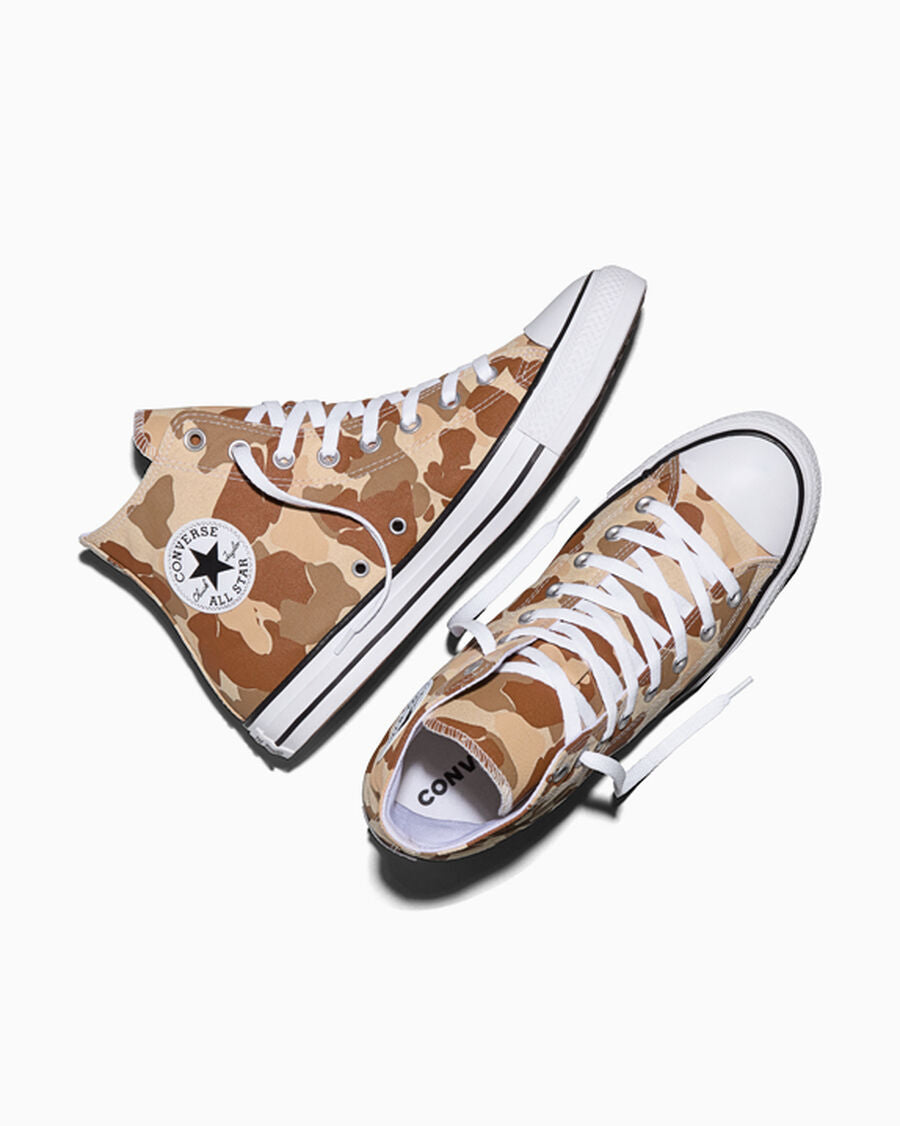 Camo Canvas High Top Sneaker - Miso Glaze/Warm Quarry