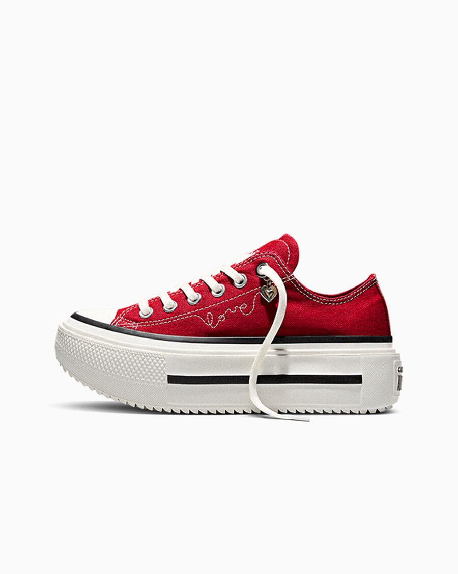 Canvas Platform Low Top Sneaker - Heart