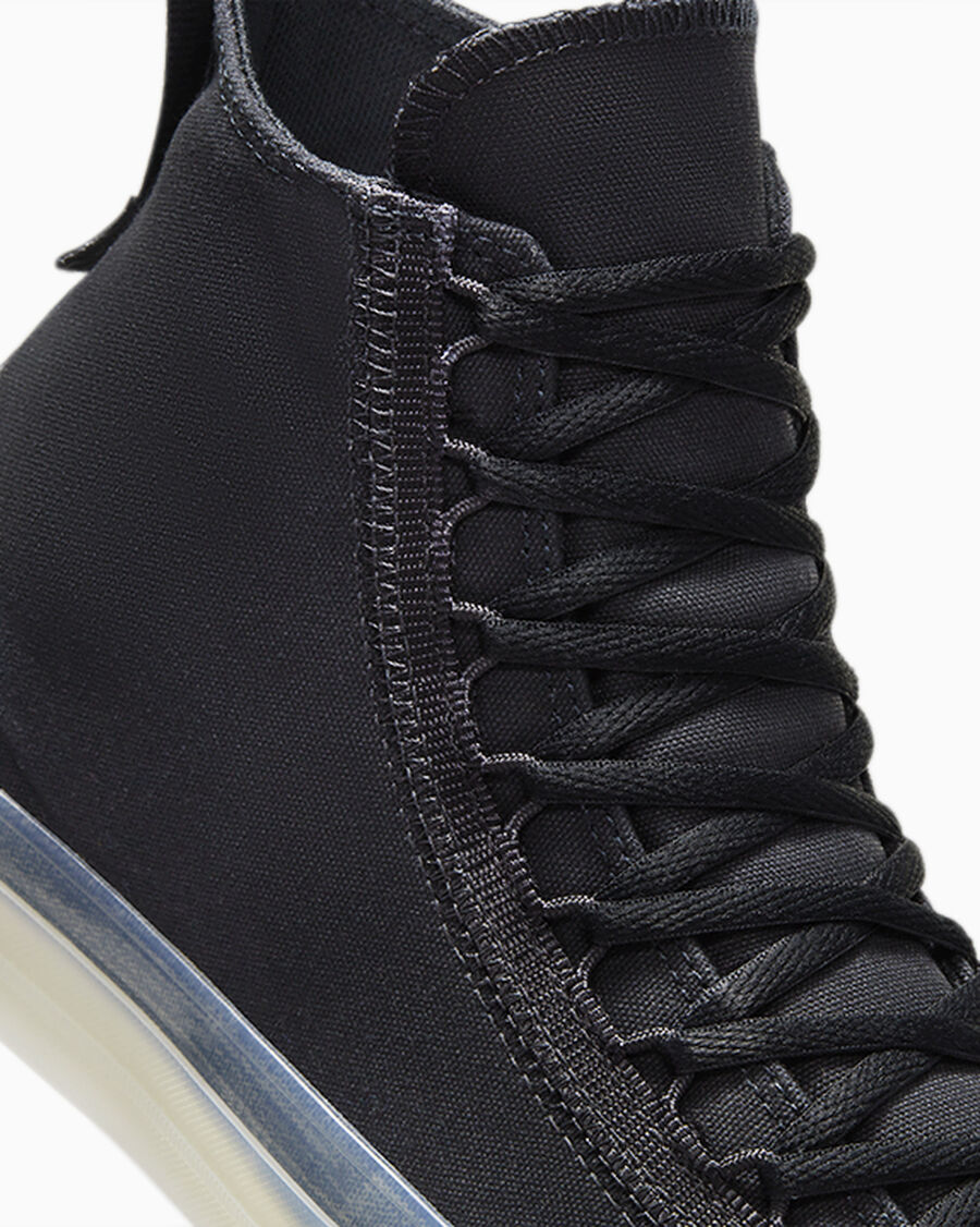 Canvas Utility High Top Shoe - Black - Black/White/Black