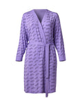 Rayon Blend Kimono Robe - Lavender