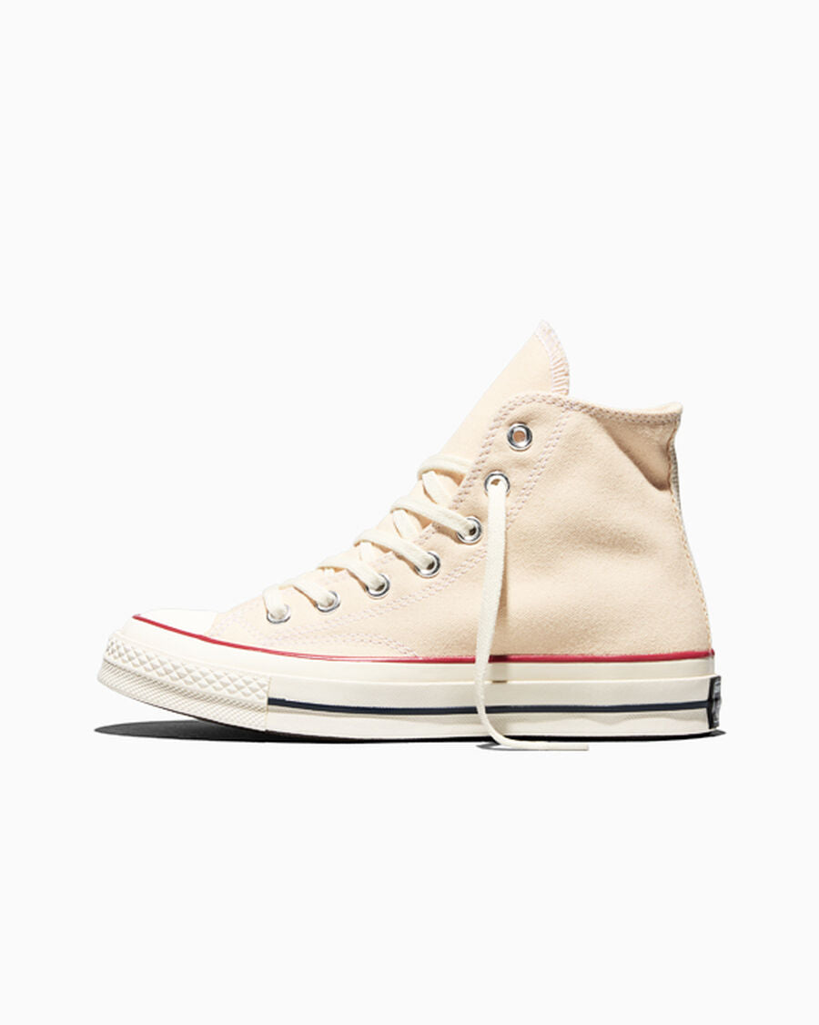 Heavyweight Canvas High Top Sneaker - Black - Parchment Brown/Garnet/Egret