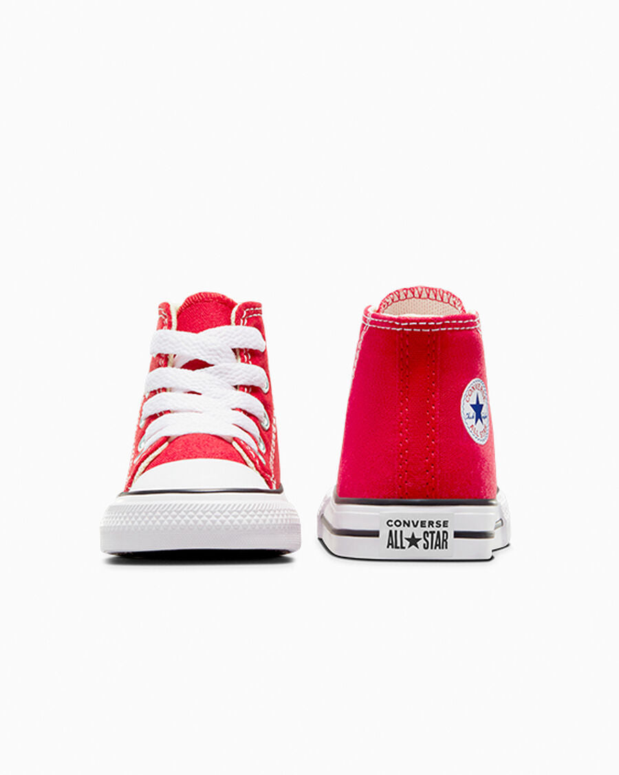 Toddler Canvas High-Top Sneaker - Multiple Colors - Red