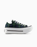 Canvas Platform Low Top Sneaker - Plaid