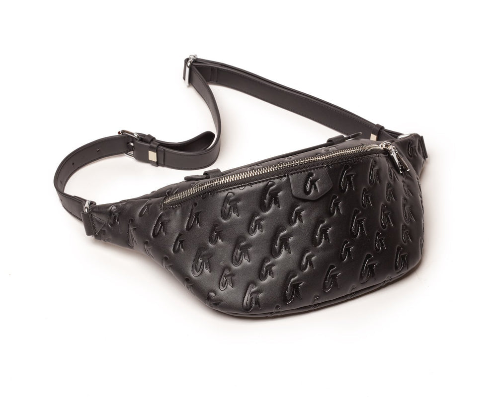 Vegan Leather Belt Bag - Black
