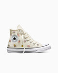 Women's Embroidered Canvas High-Top Sneaker - Egret/Fresh Cut/Unearthed