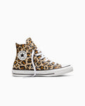 Canvas High-Top Sneaker - Leopard Print