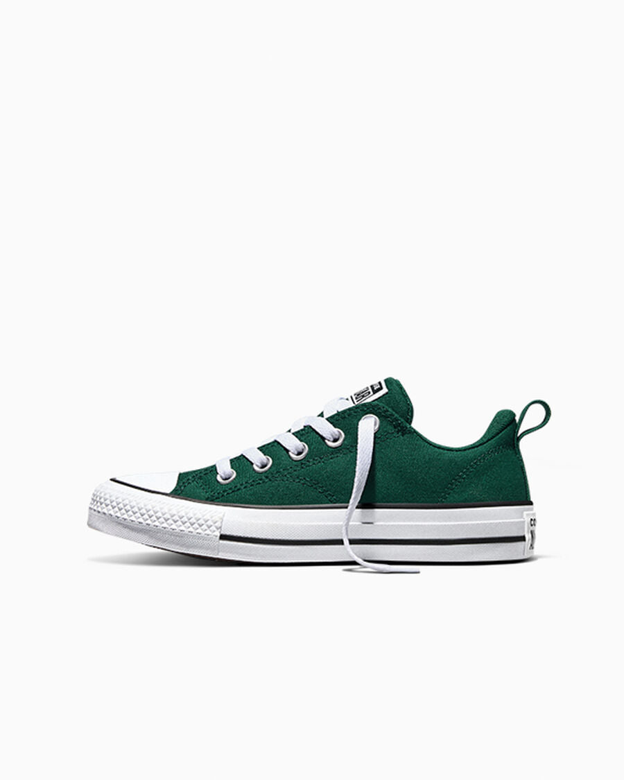 Kids' Canvas Low Top Sneaker - Creeping Forest/White/Black
