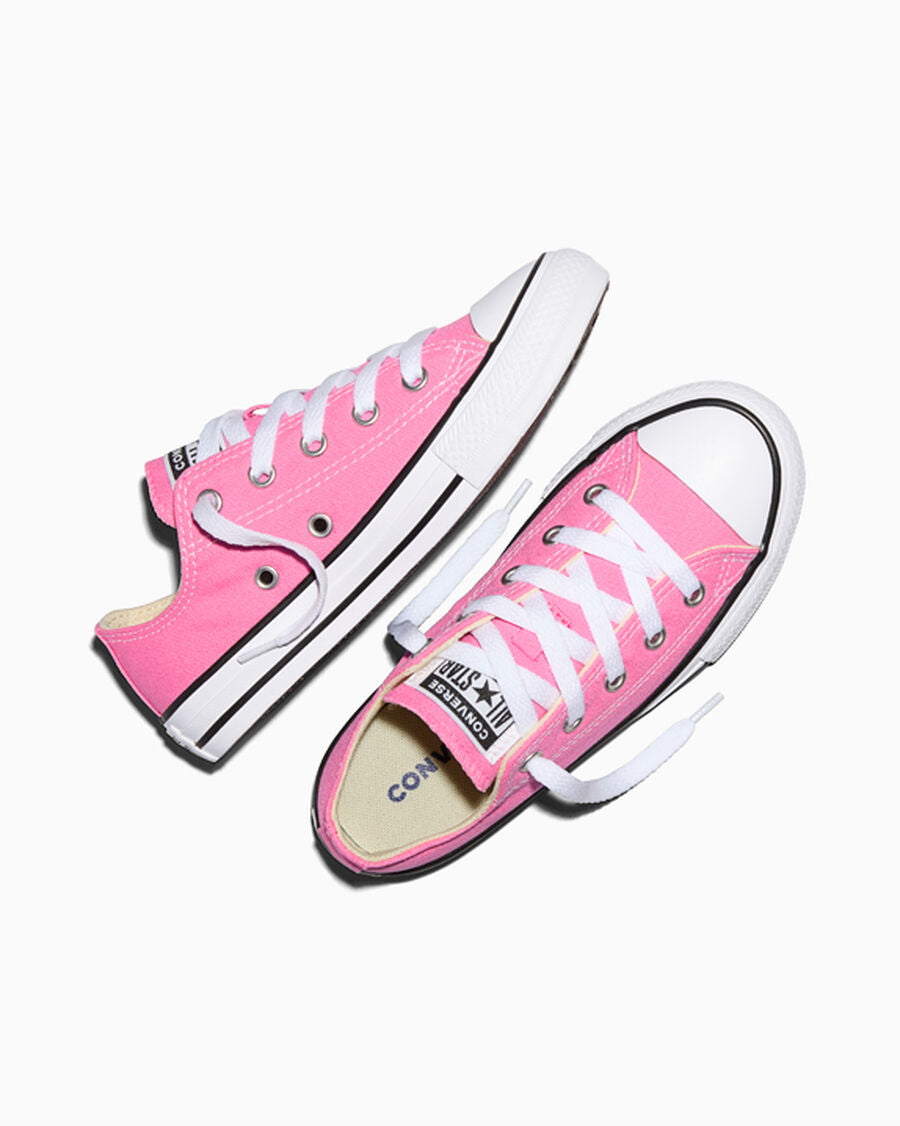 Kids Canvas Low-Top Sneaker - Multiple Colors - Pink