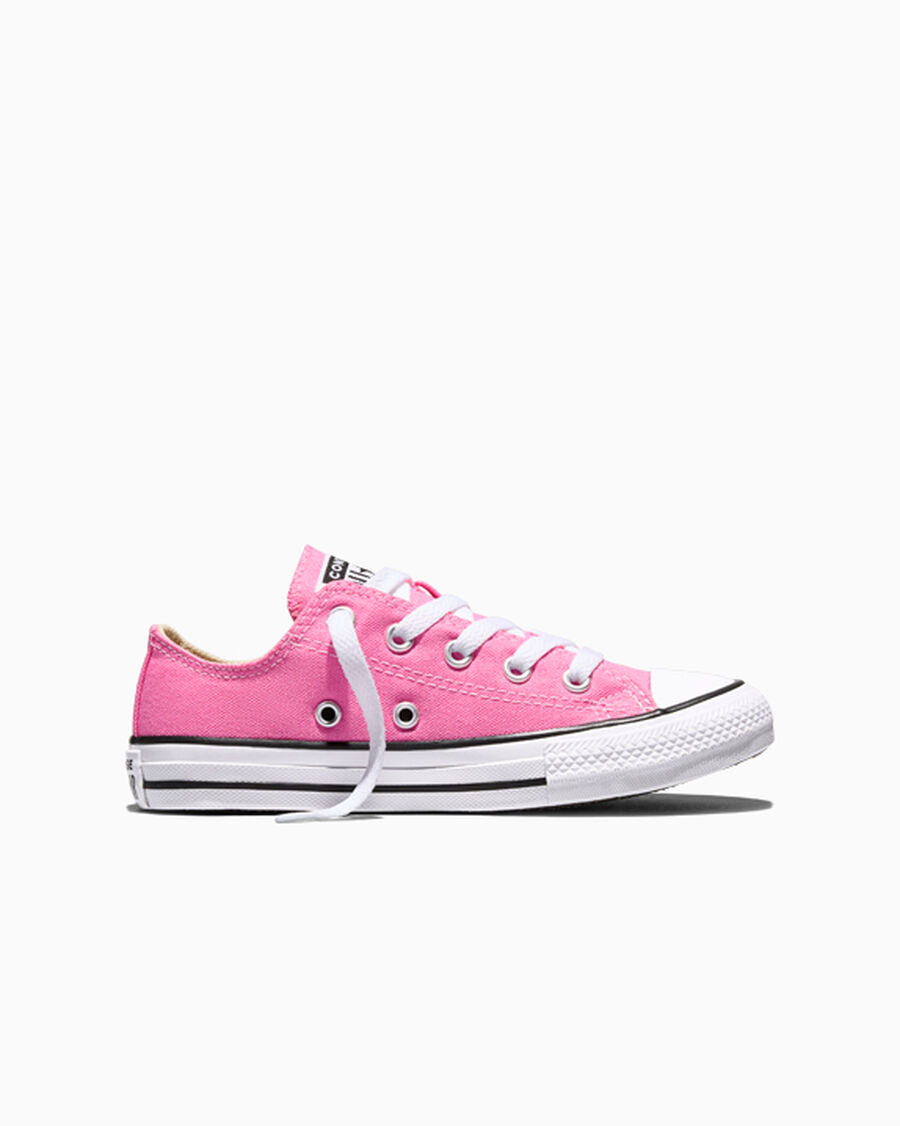 Kids Canvas Low-Top Sneaker - Multiple Colors - Pink