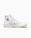 Leather High-Top Sneaker - Black - White/Fossilized/Egret