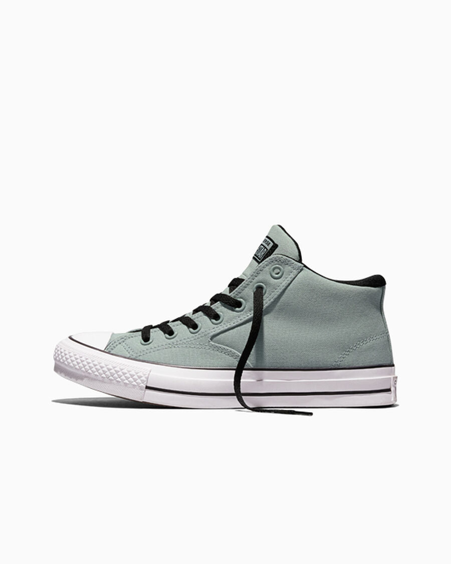 Canvas Mid-Top Sneaker - Pavemint/Black/White