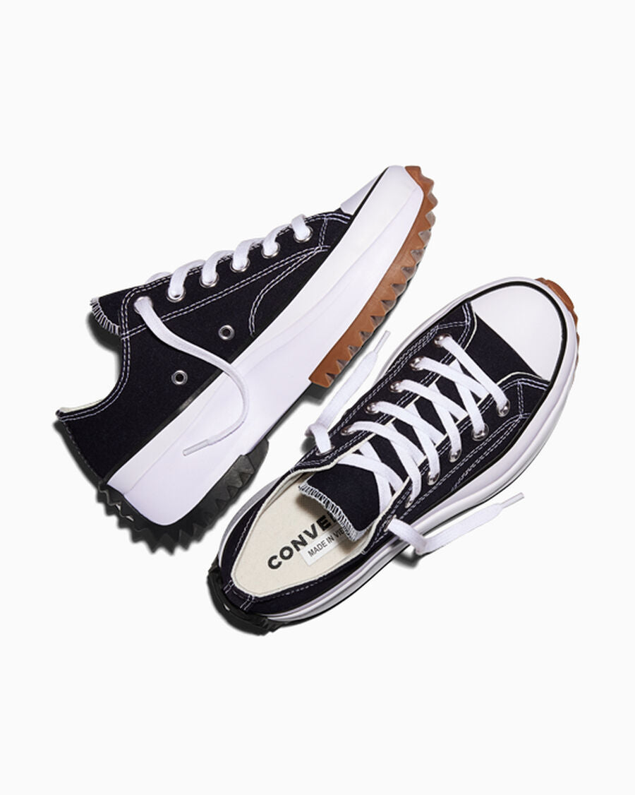 Canvas Platform Low Top Sneaker - Black - Black/White/Gum