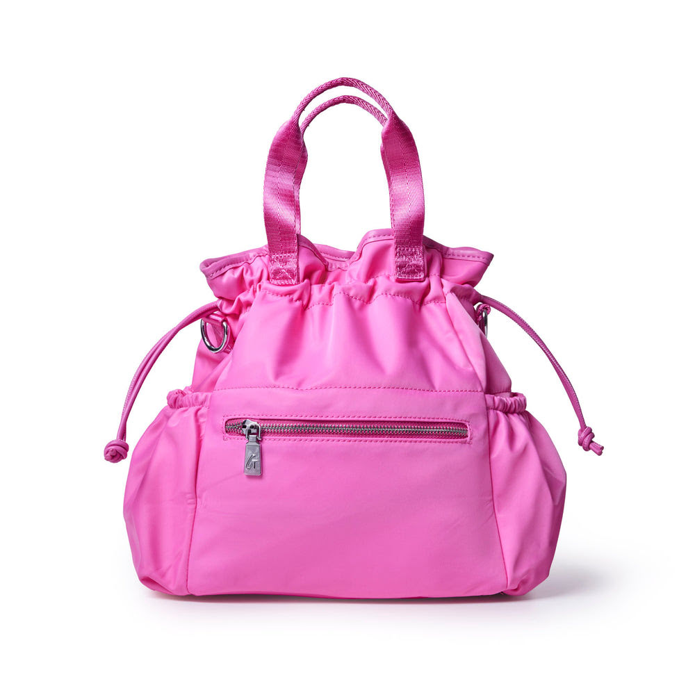 Insulated Nylon Lunch Bag - Hot Pink