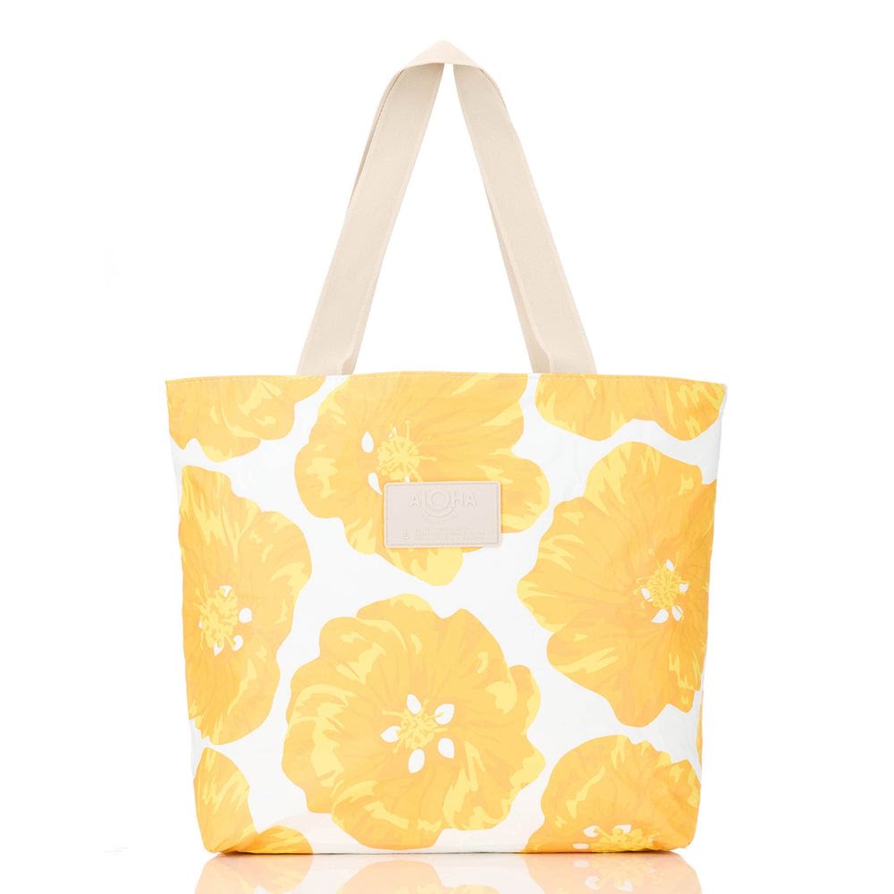 Expandable Splash-Resistant Tote - Golden Floral