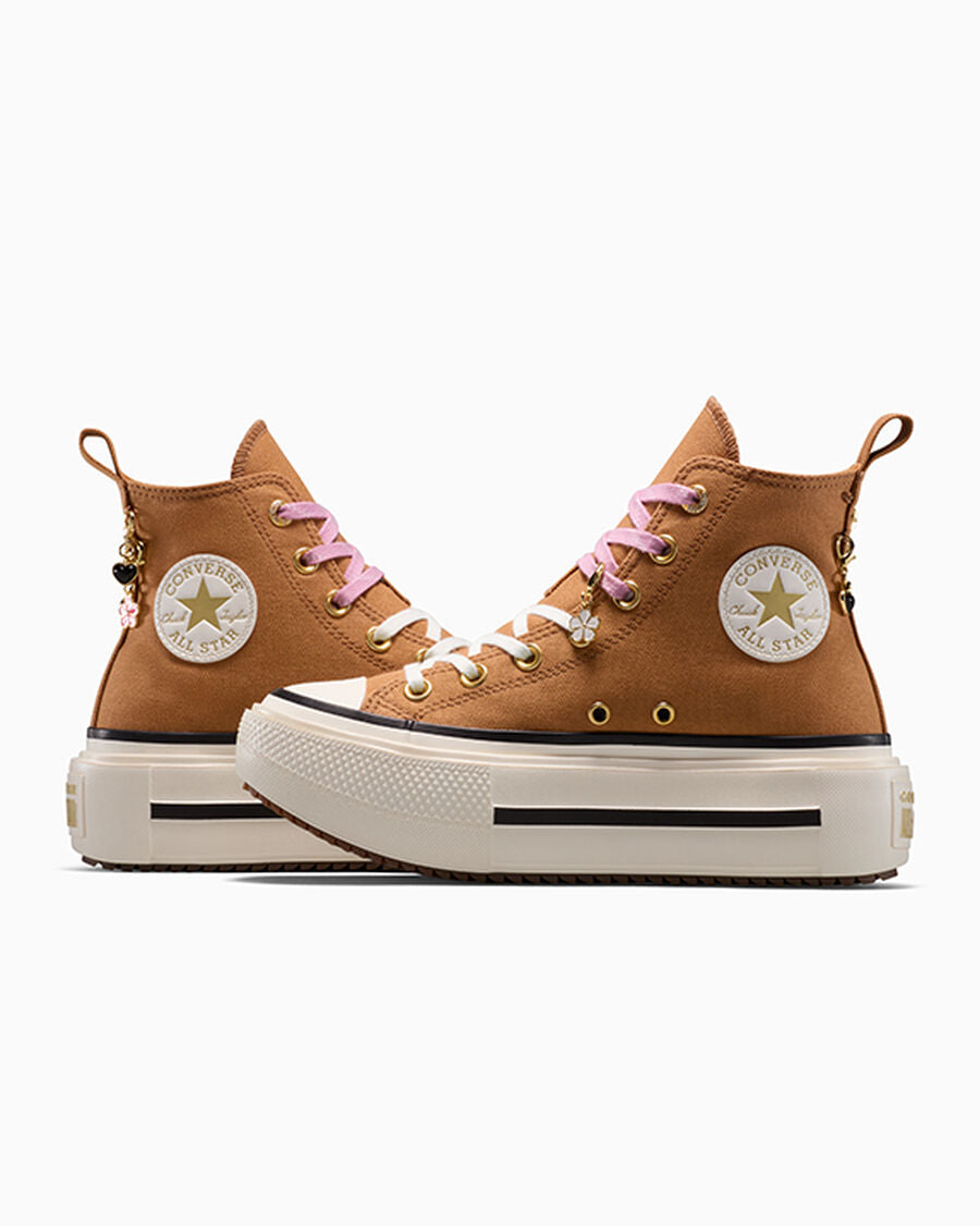 Canvas Platform High Top Sneaker - Charms