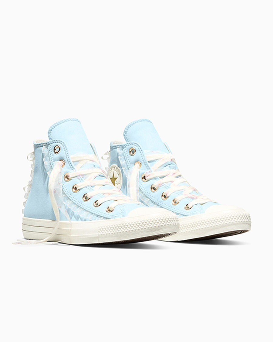 Women's Floral Ruffle High Top Sneaker