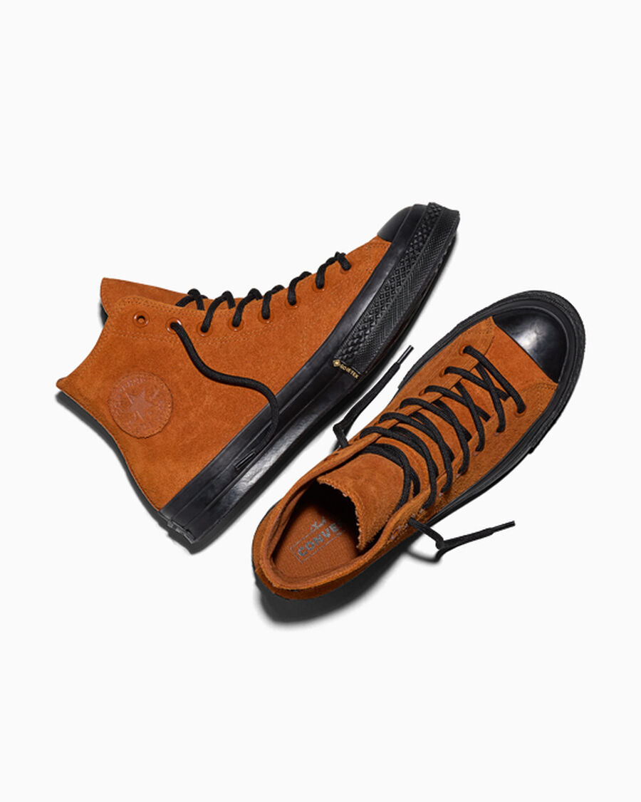 Water-Resistant Suede High Top Sneaker - Black - Rusted Bolt/Rusted Bolt/Black