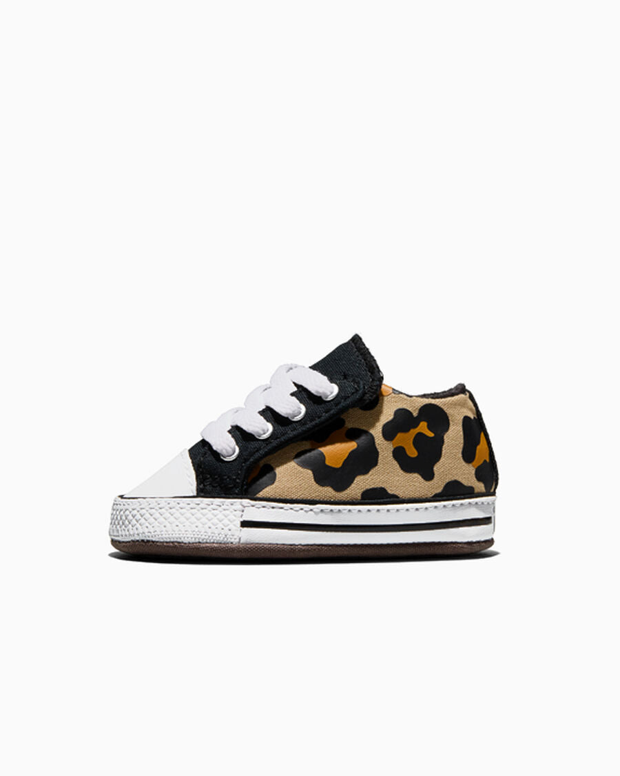 Leopard Print Canvas Mid Top Toddler Shoe