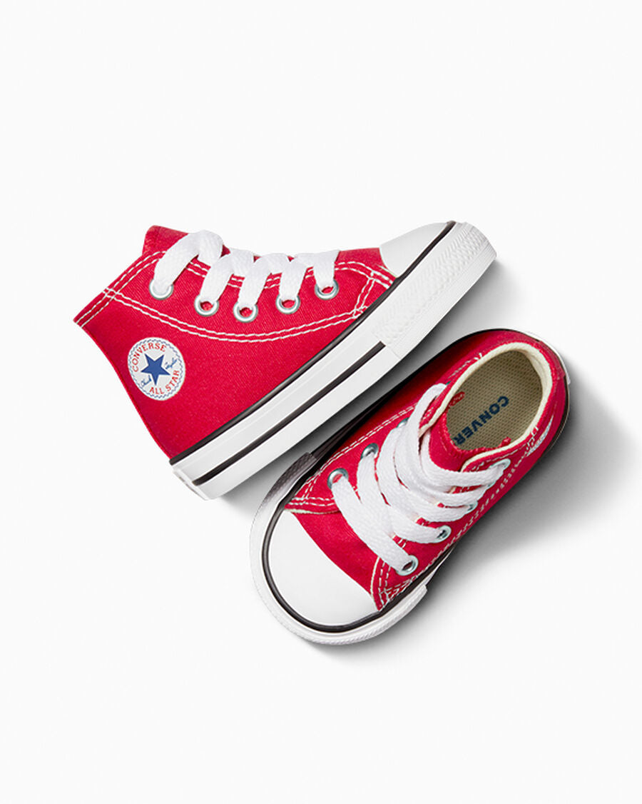 Toddler Canvas High-Top Sneaker - Multiple Colors - Red