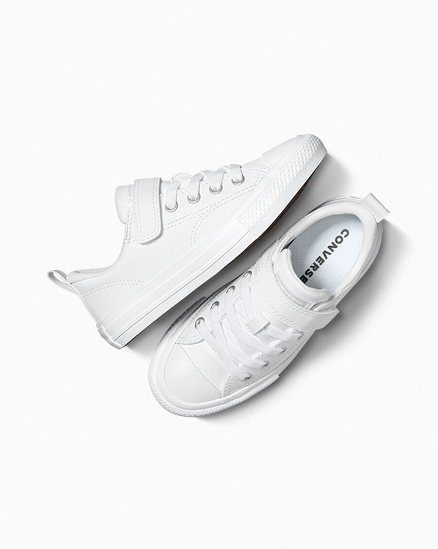 Easy-On Leather Low Top Kids Sneaker