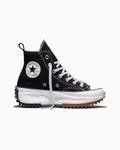Canvas Platform High-Top Sneaker - Black/White/Gum