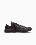 Leather Low Top Sneaker - Black - Black Mono