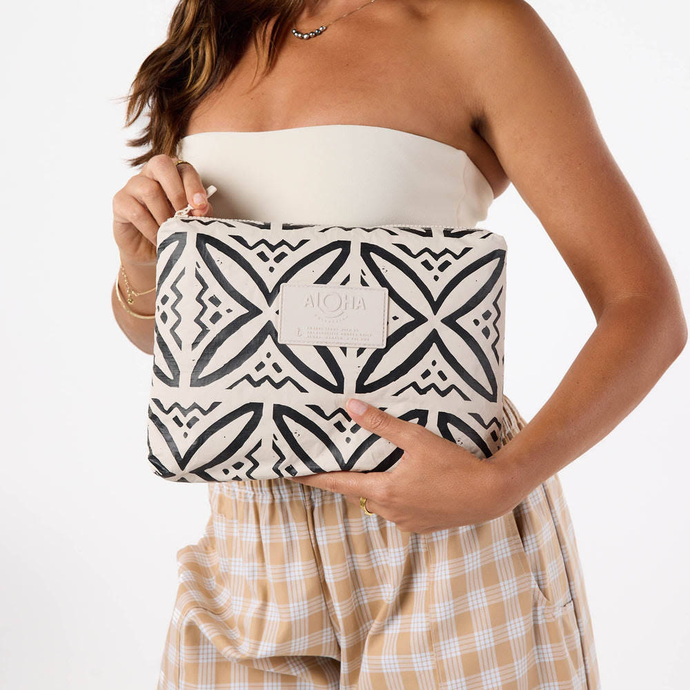 Medium Abstract Print Organizer Pouch