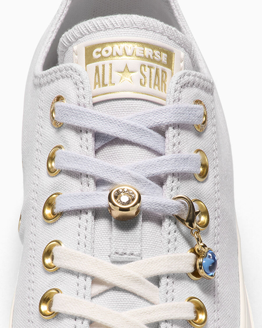 Canvas Low Top Sneaker With Charms