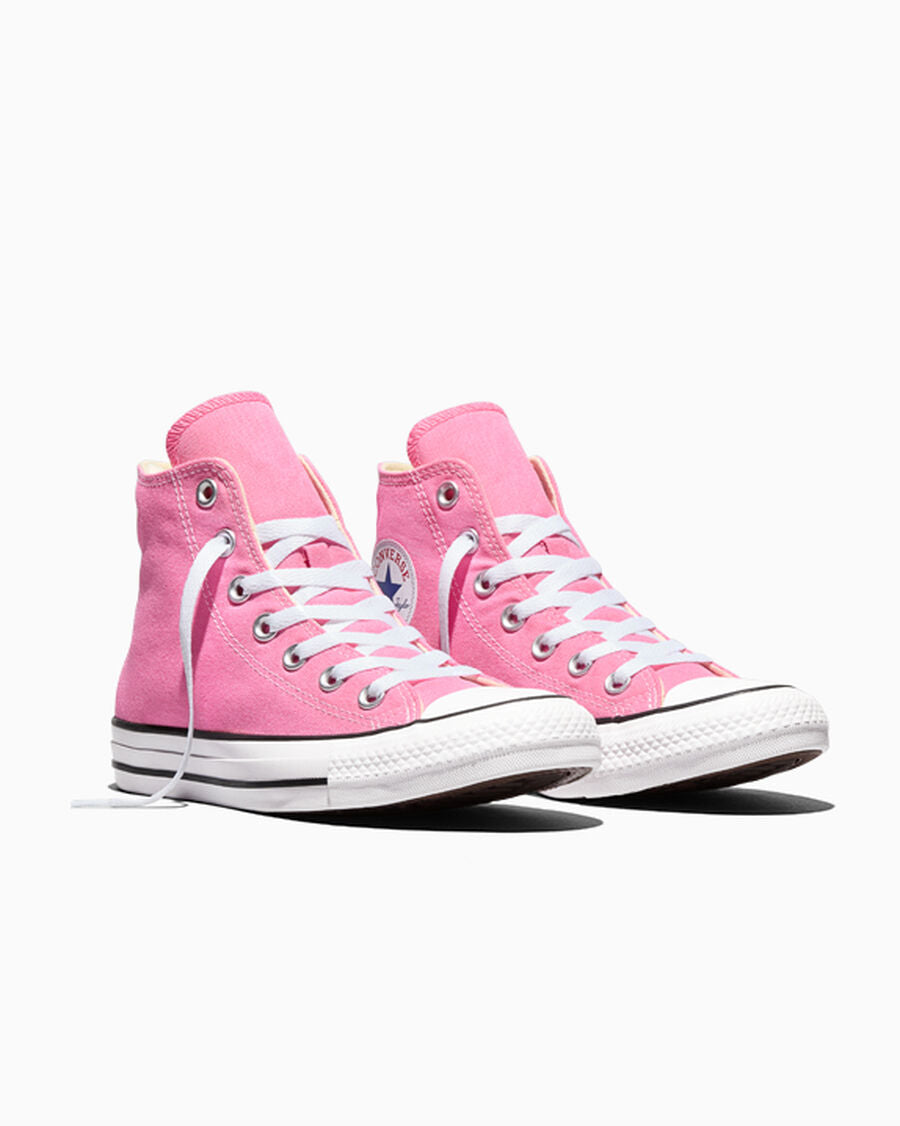 Canvas High-Top Sneaker - Multiple Colors - Pink