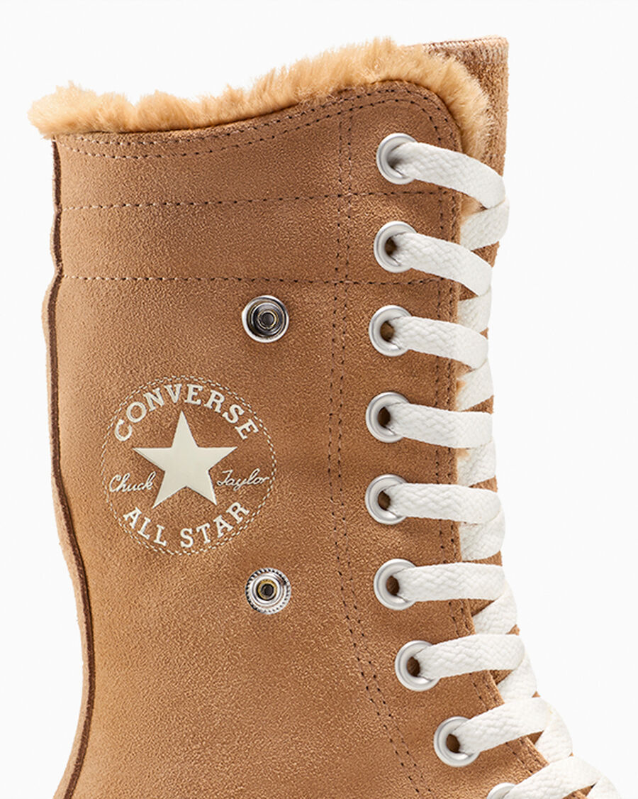 Women's Suede Fold-Over High-Top Boot