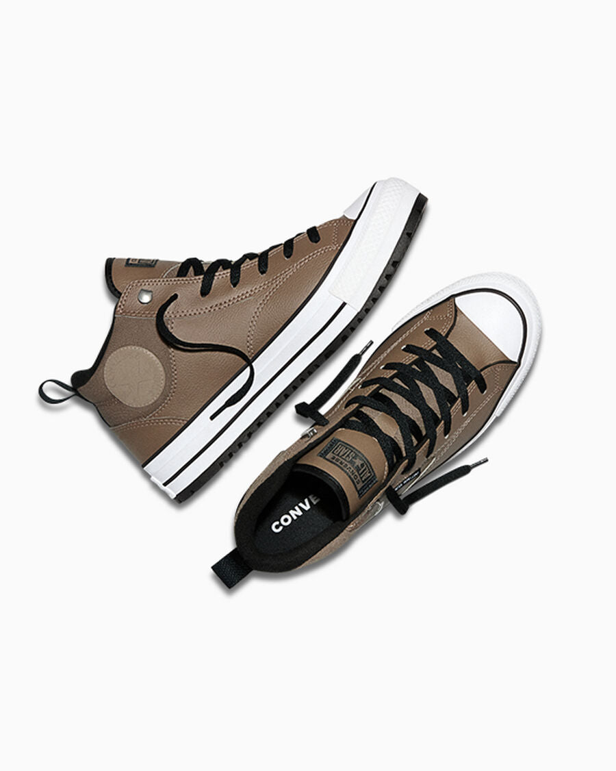 Water-Repellent Mid-Top Boot - Taupe/Black/White