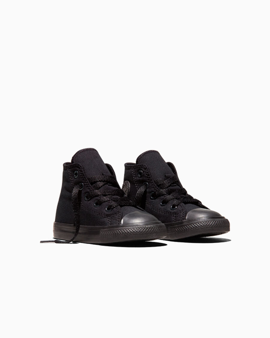 Toddler Canvas High-Top Sneaker - Multiple Colors - Black Monochrome