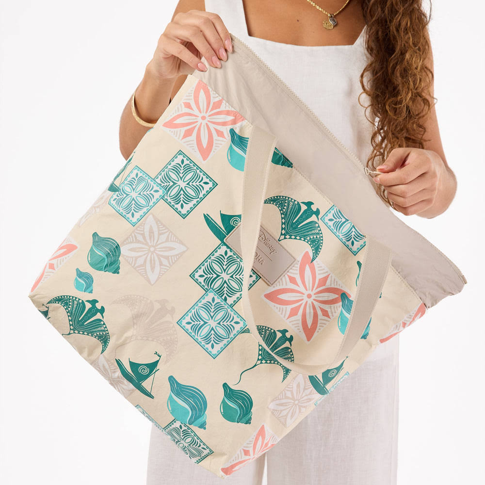 Large Splash-Resistant Tote - Island Print