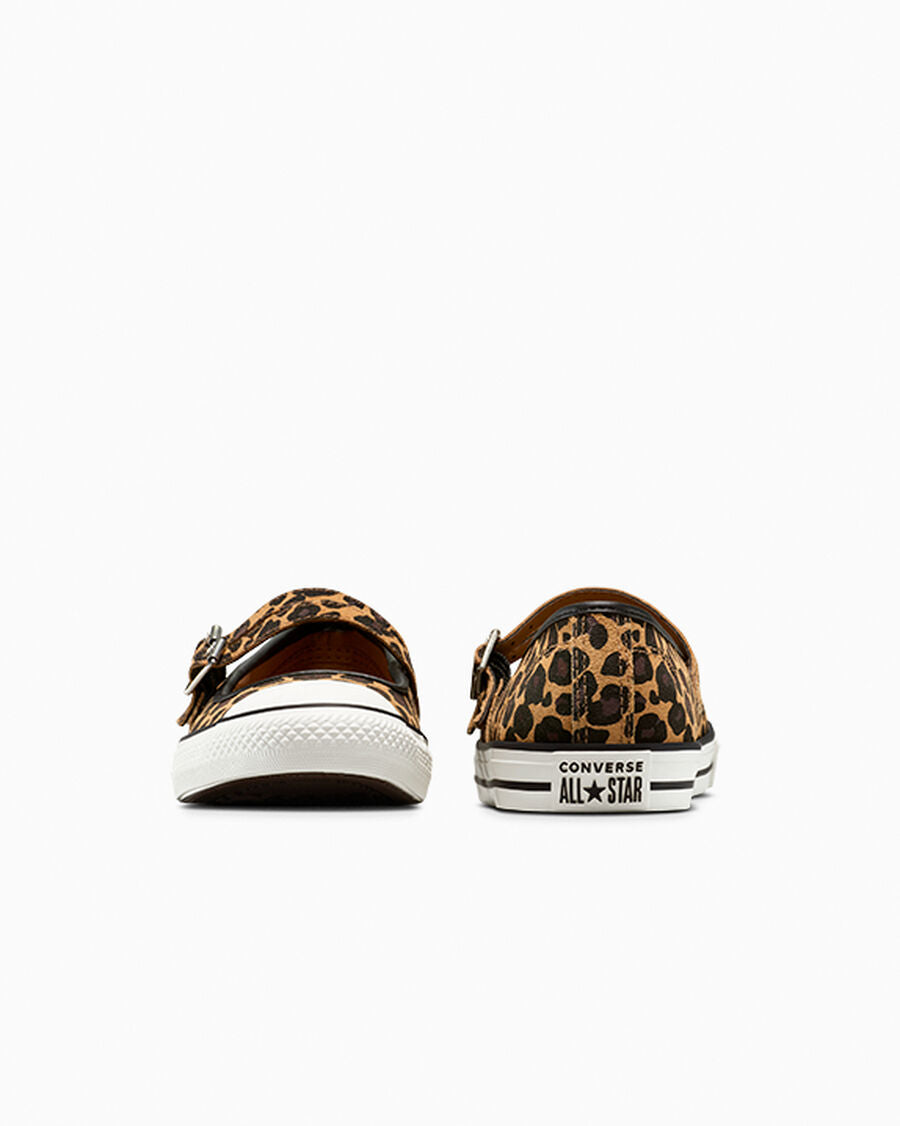 Leopard Suede Mary Jane Low Top Shoe