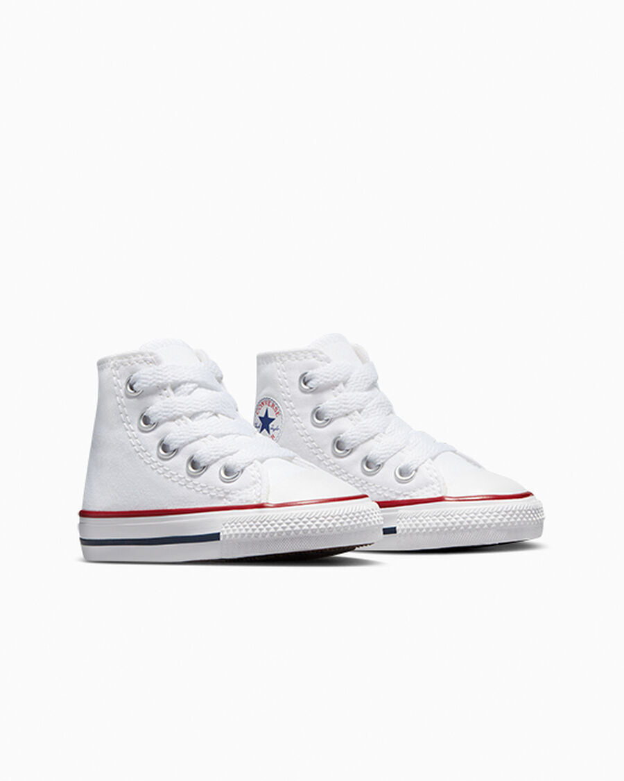 Toddler Canvas High-Top Sneaker - Multiple Colors - Optical White