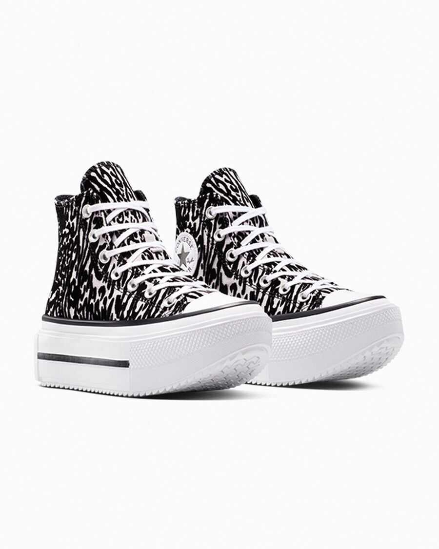 Canvas Platform High Top Sneaker - Leopard