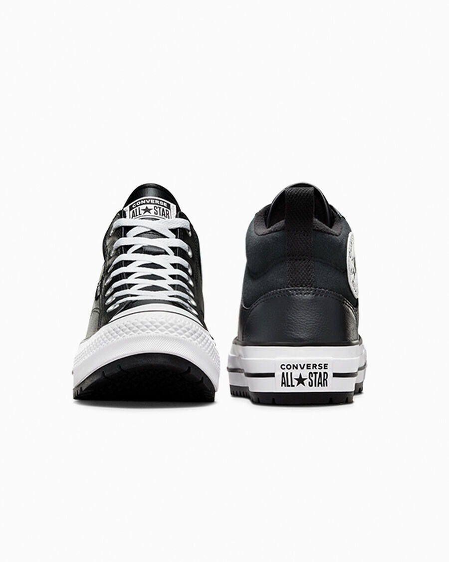 Water-Repellent Mid-Top Boot - Black/White/Black