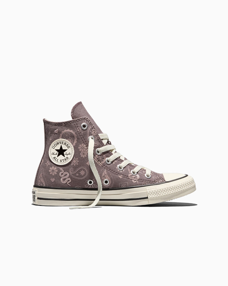 Kids Paisley Canvas High Top Sneaker