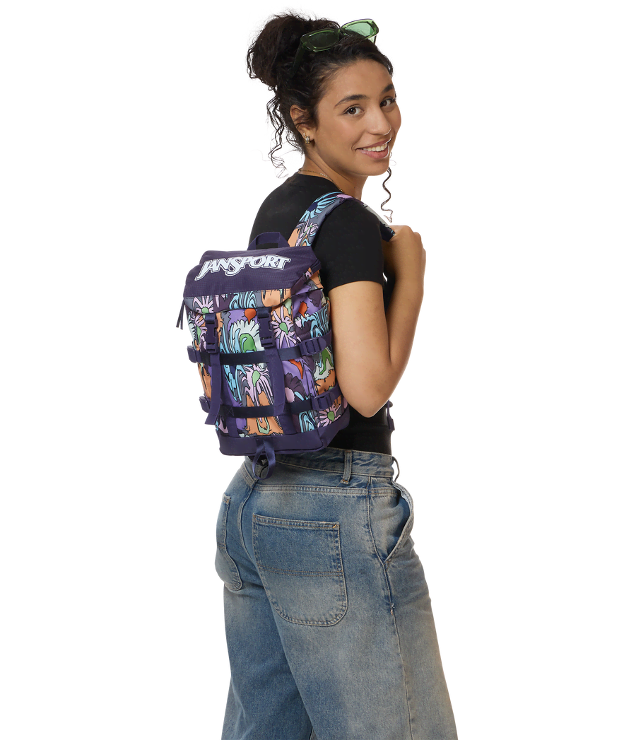 Recycled Nylon Mini Backpack - Smokey Grit