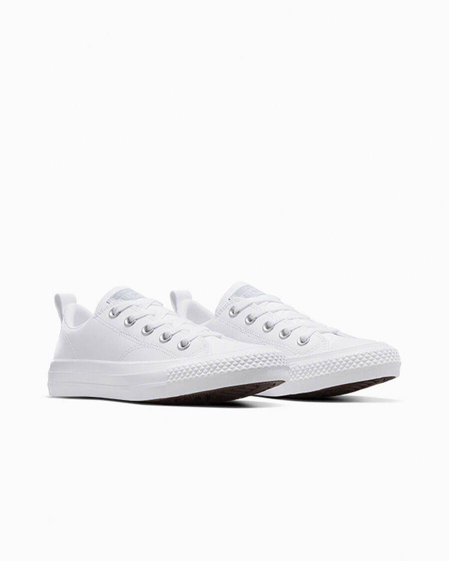Leather Padded Low Top Kids Sneaker