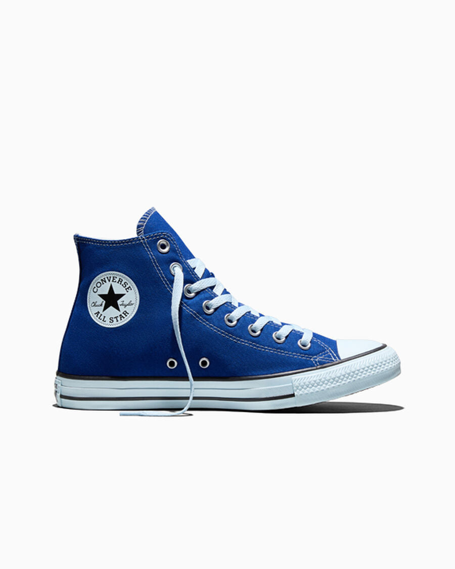 Tonal Canvas High Top Sneaker - Red - Blue/Cold Touch/Black