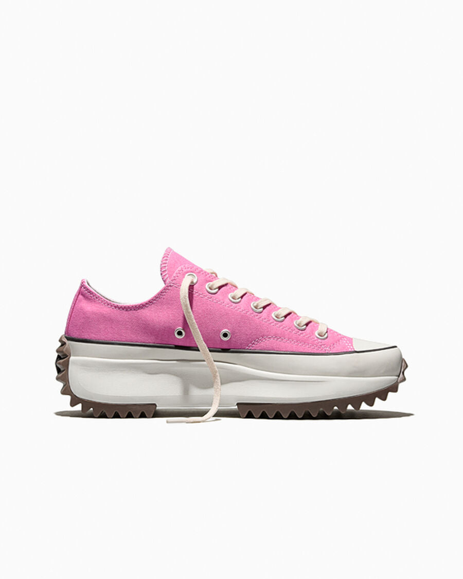 Canvas Platform Low Top Sneaker - Black - Oops Pink/White/Black