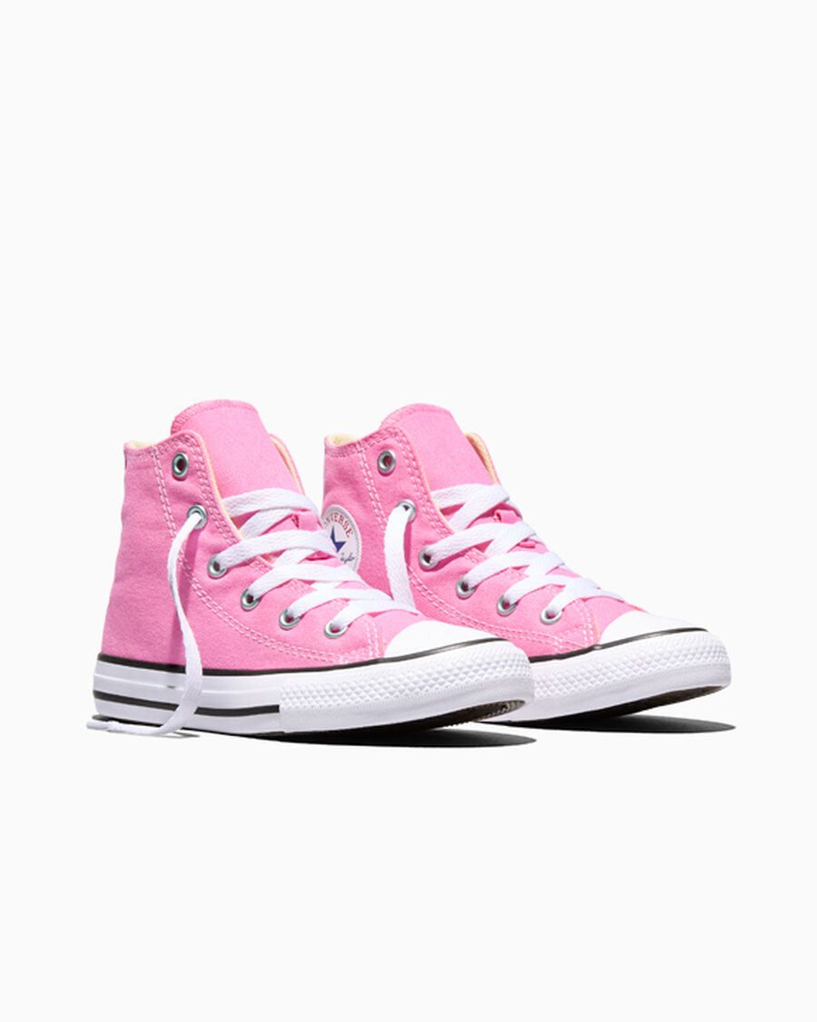 Kids Canvas High-Top Sneaker - Multiple Colors - Pink