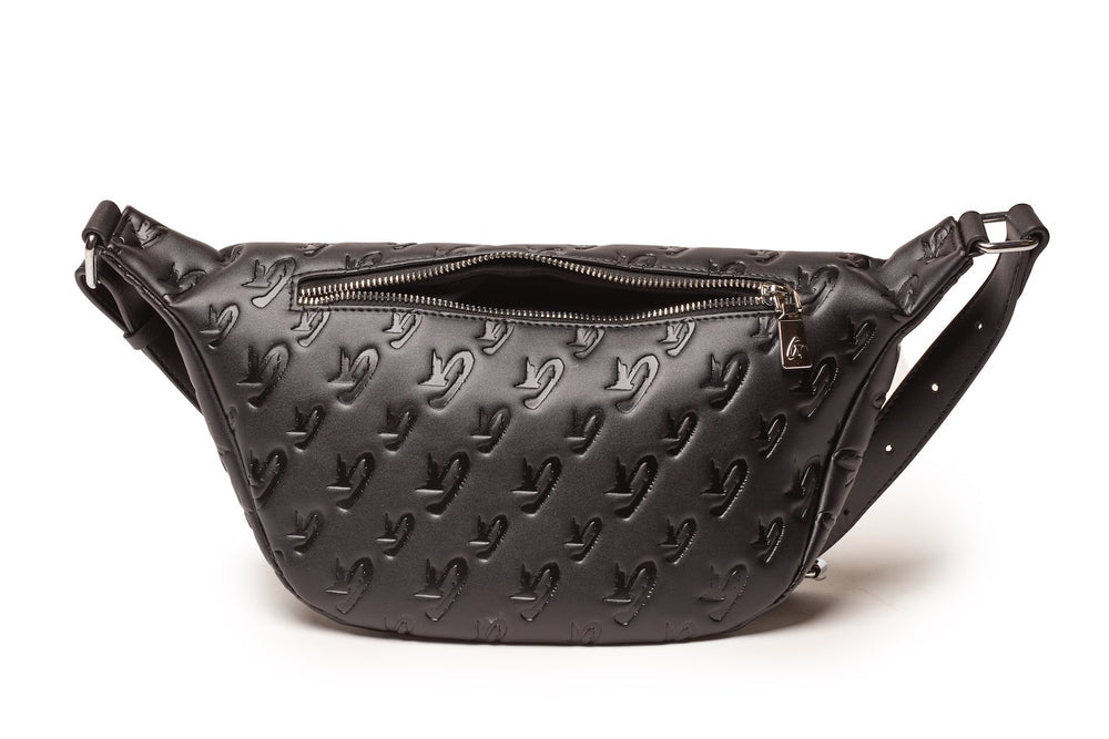 Vegan Leather Belt Bag - Black