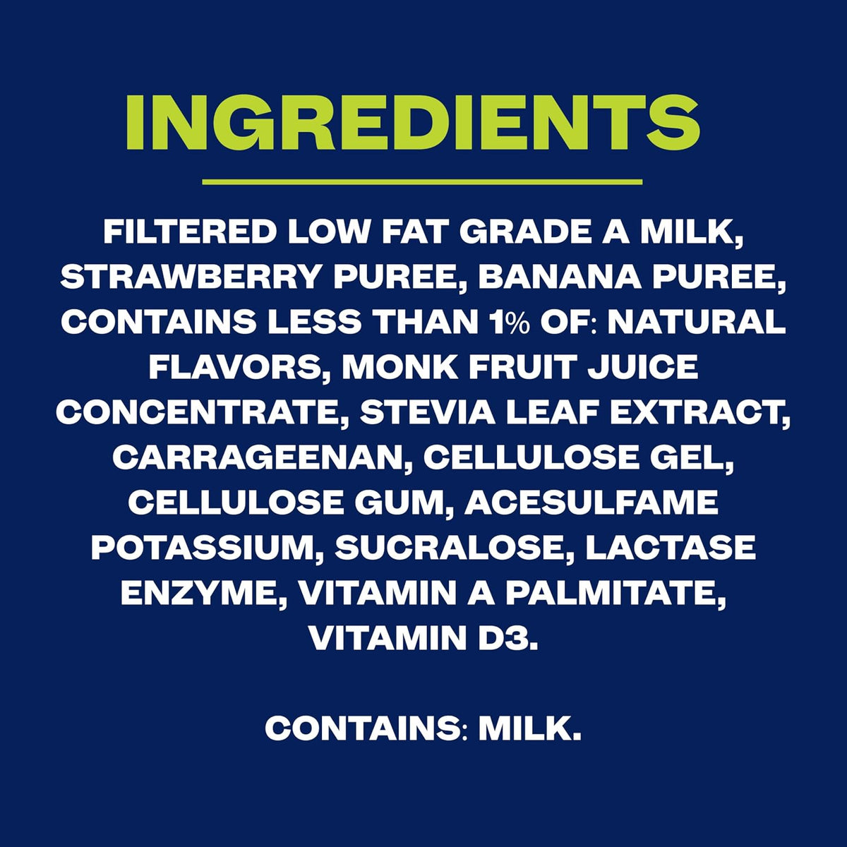 Strawberry Banana Protein Milk Shake, 14 oz, 12 Pack
